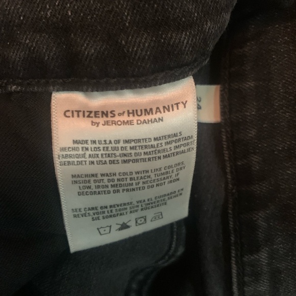 Citizens Of Humanity Rocket High Rise Skinny Jeans charcoal, black Size 24 goth - Picture 6 of 8